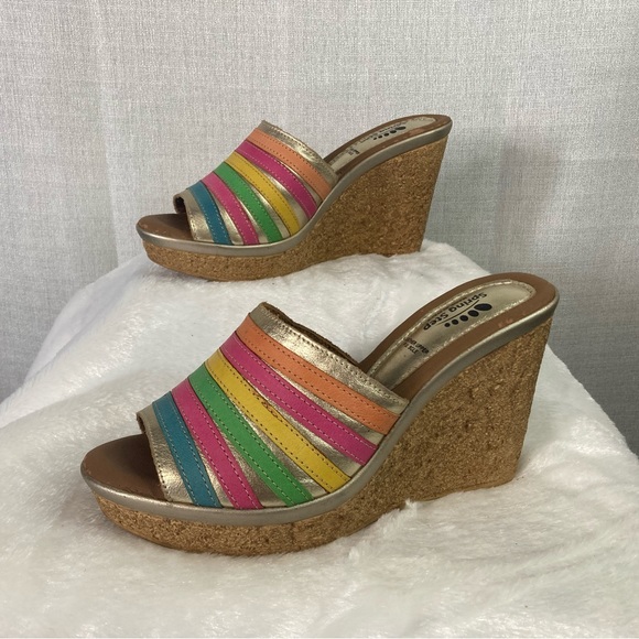 Spring Step Made in Italy 7.5
Leather Cork Wedge Sandal - Picture 3 of 9